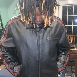 EMC vintage leather riding jacket